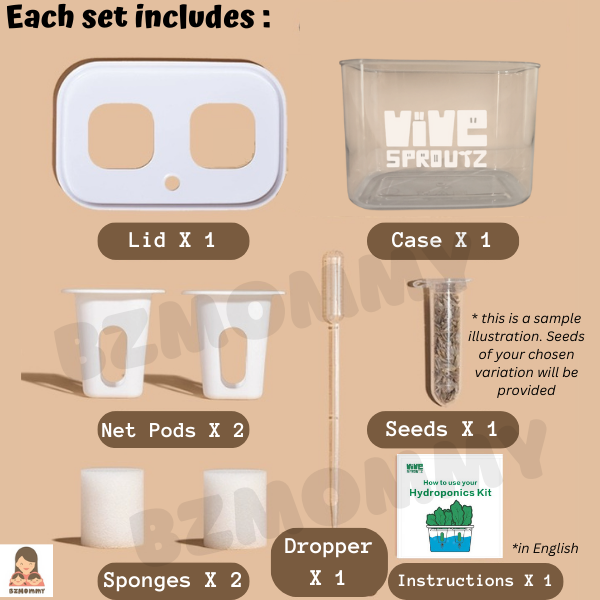 vivesproutz mini hydroponics kit