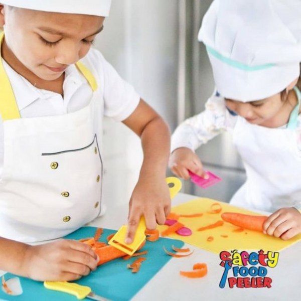 Kiddies Food Kutter & Safety Food Peeler - Kids Safe Kitchen